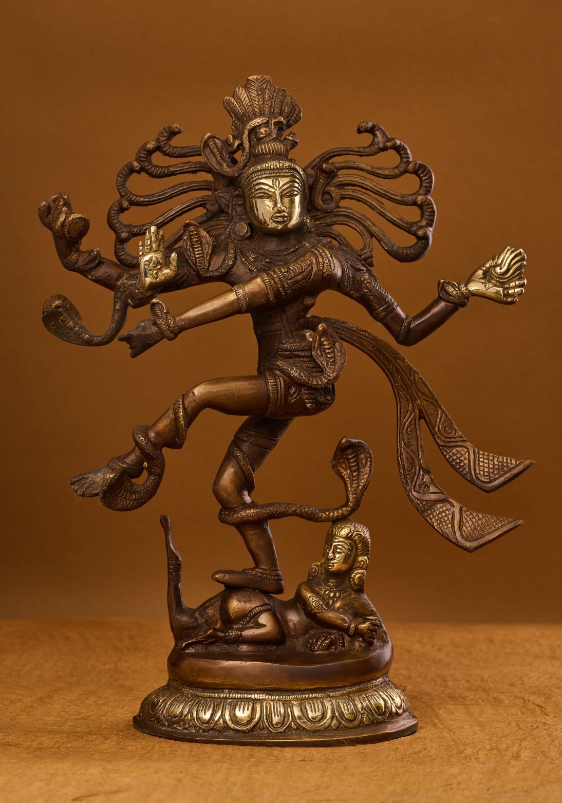 Antique Dancing 'Nataraja' in Mixed Bronze