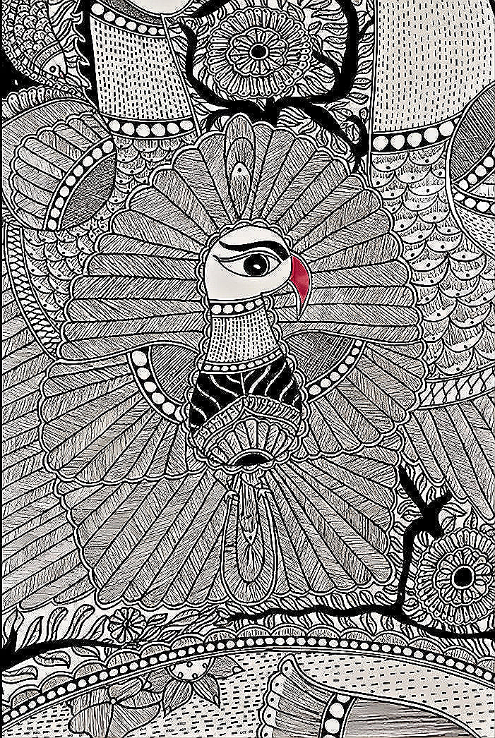 River of Life - Madhubani Painting