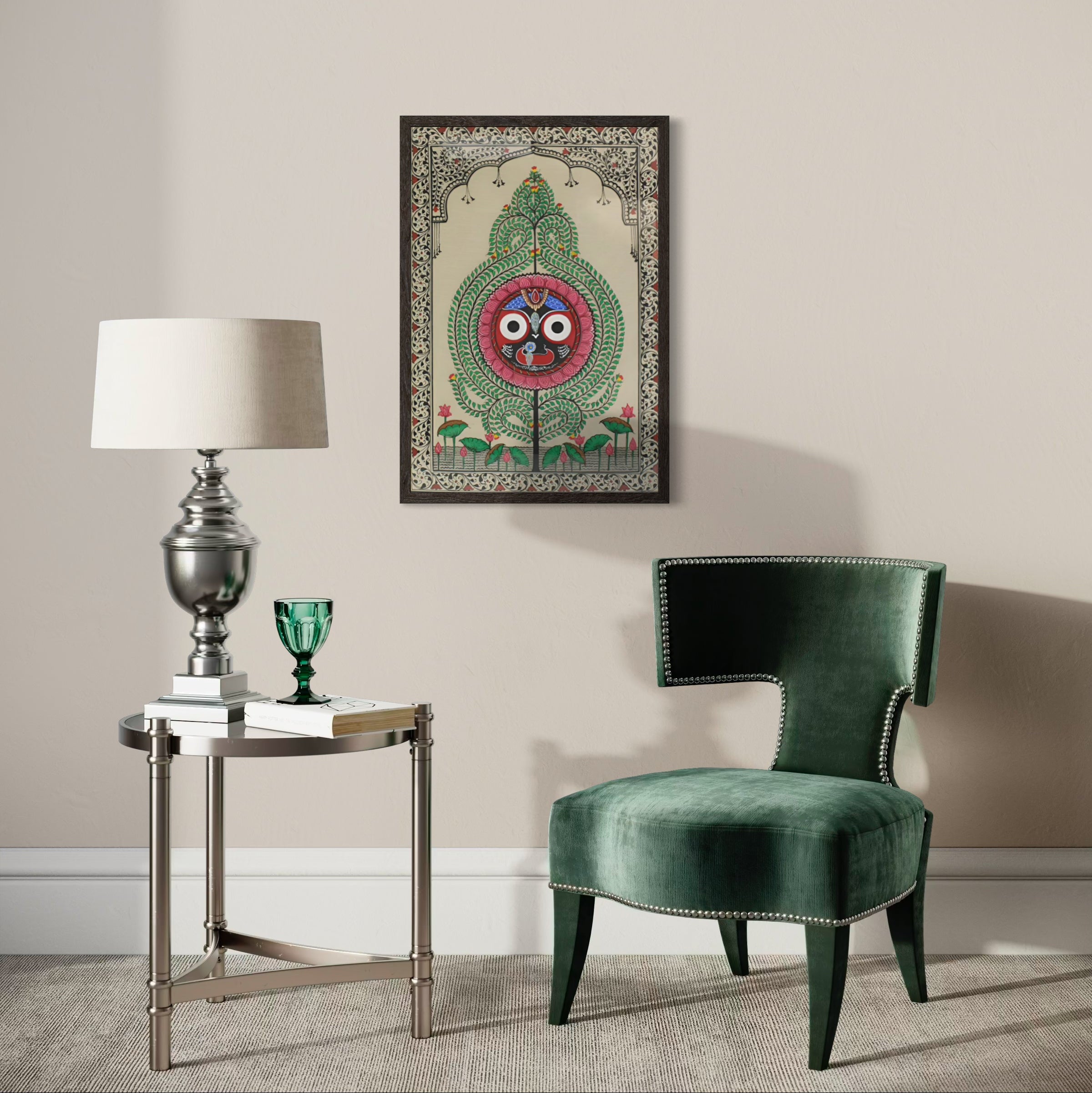 Sacred Continuum: Tree of Life Jagannatha – Orissa Pattachitra Painting