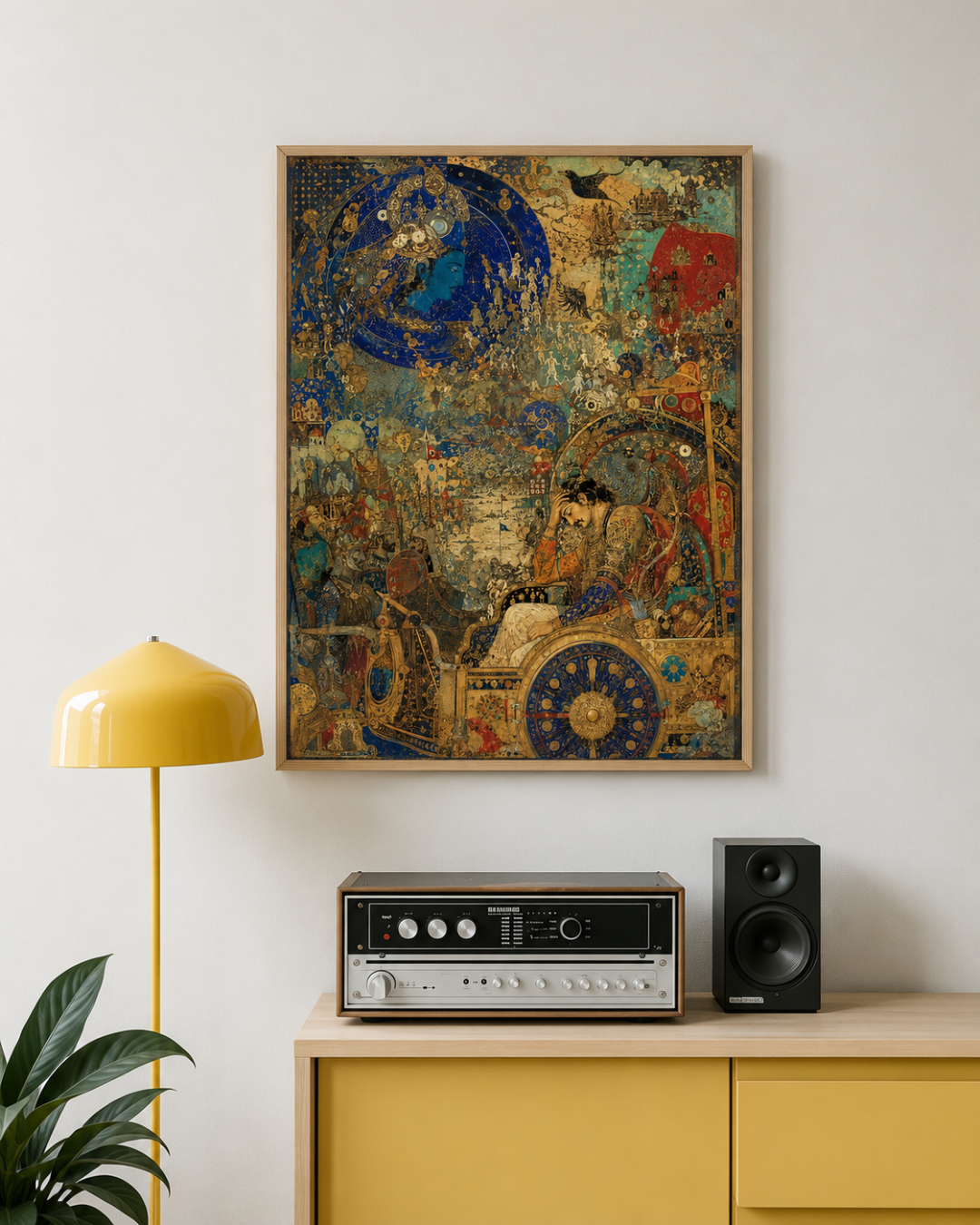Vishada — Arjuna's Despondency at Kurukshetra, Canvas Cloth Print