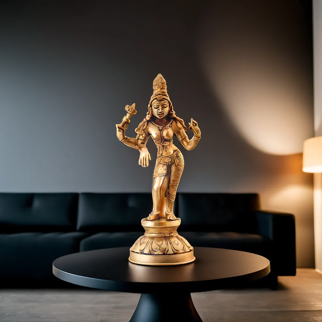 Dancing 'Apsara' in Solid Brass