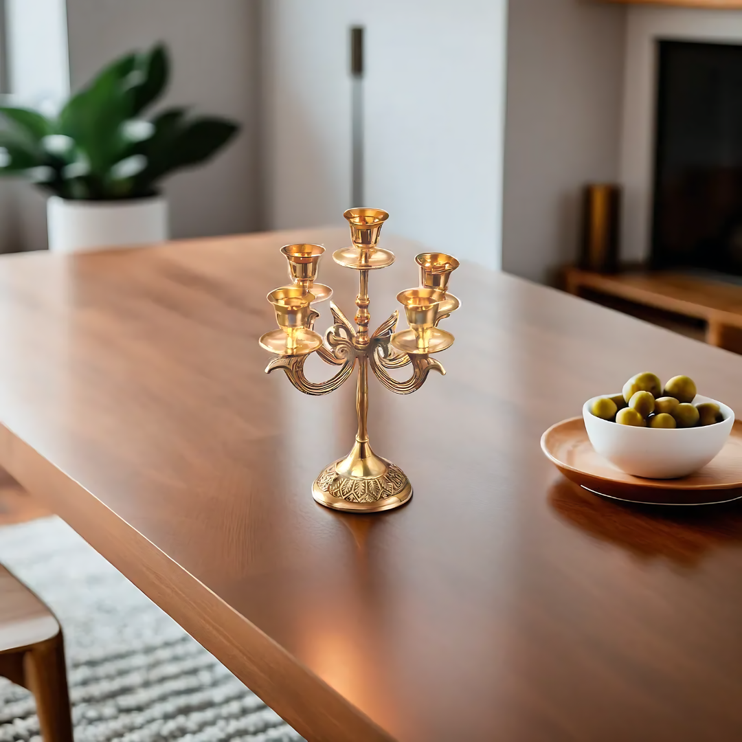 Victorian Candelabra In Brass