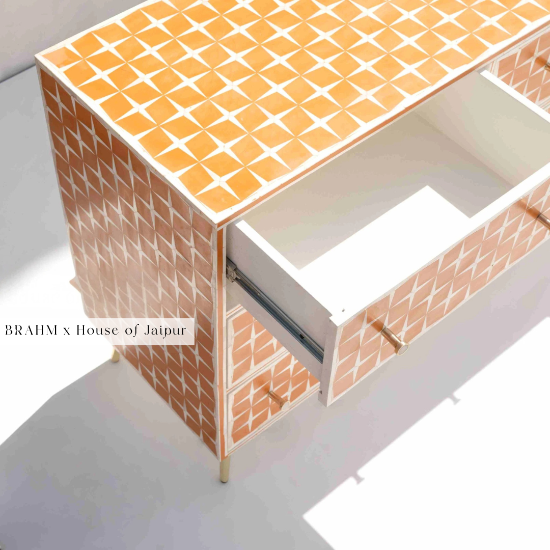 Sunshine Bone Inlay Chest of Drawer