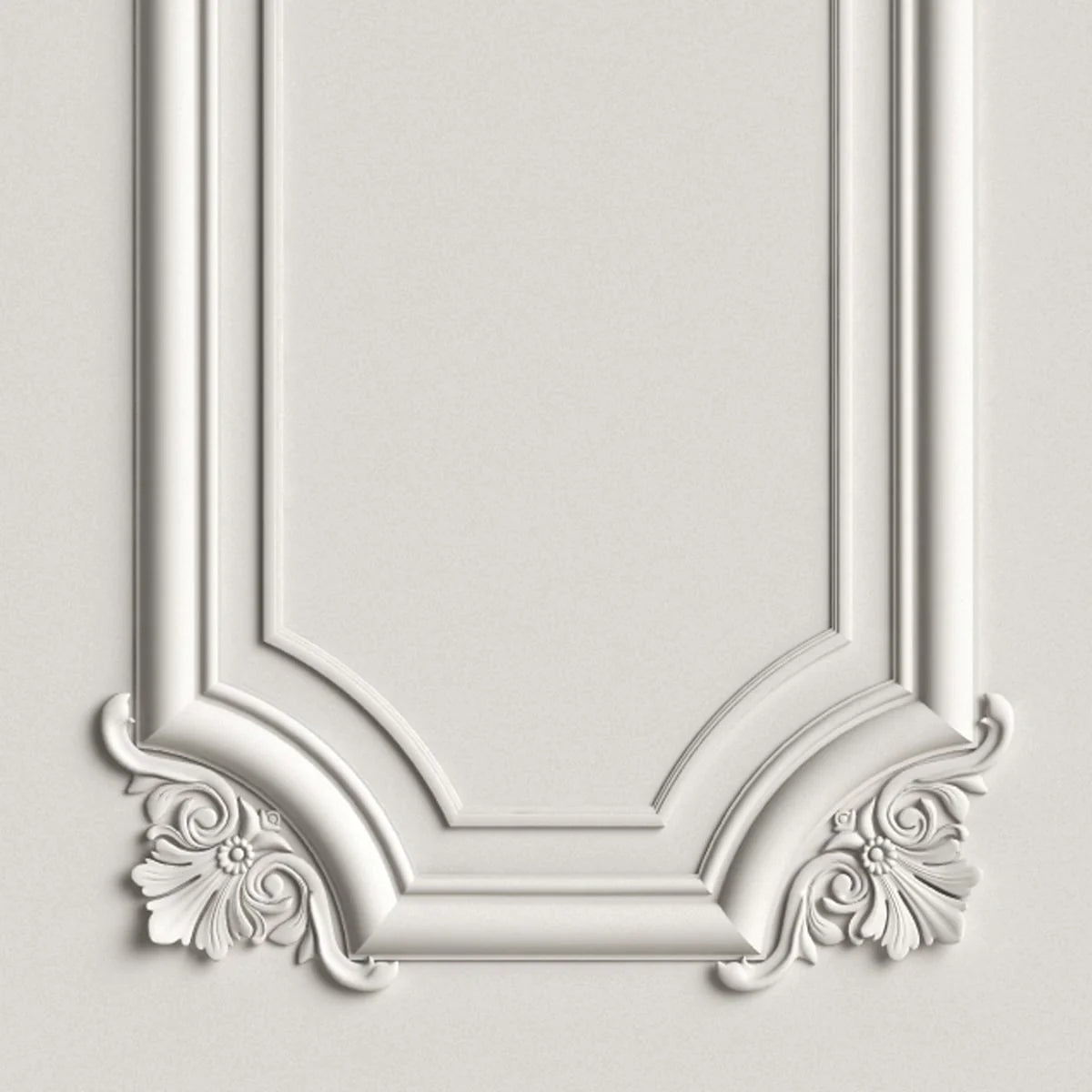 Regal Grandeur: "Aarika" 3D Moulded Panel Wallpaper