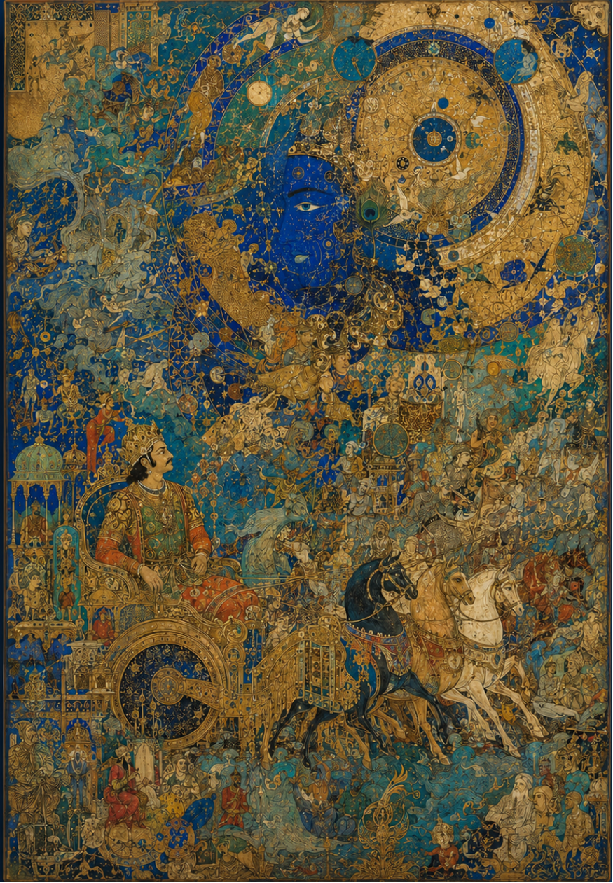 Smriti — Arjuna's Return to Clarity, Chapter Eighteen, Canvas Cloth Print