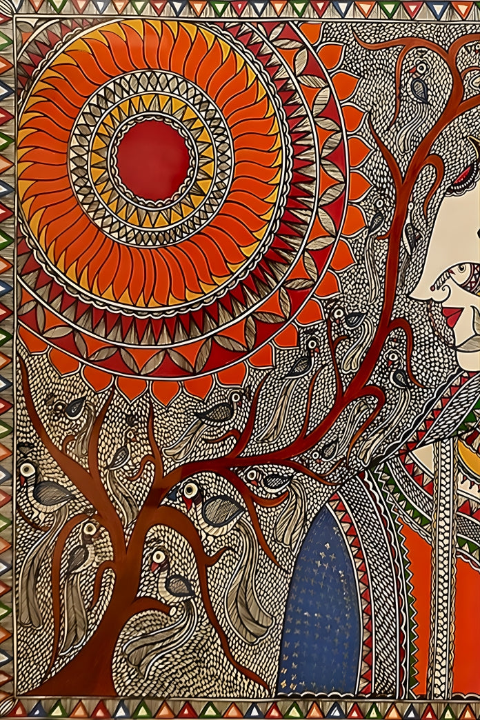 Under the Eternal Sun – Madhubani Painting