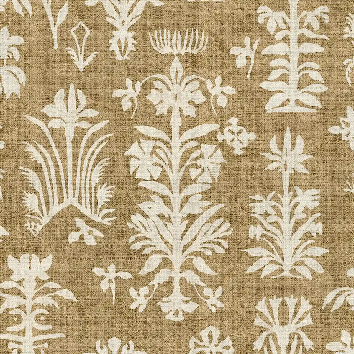 Serene Abstract Mood Mustard Color Room Wallcovering