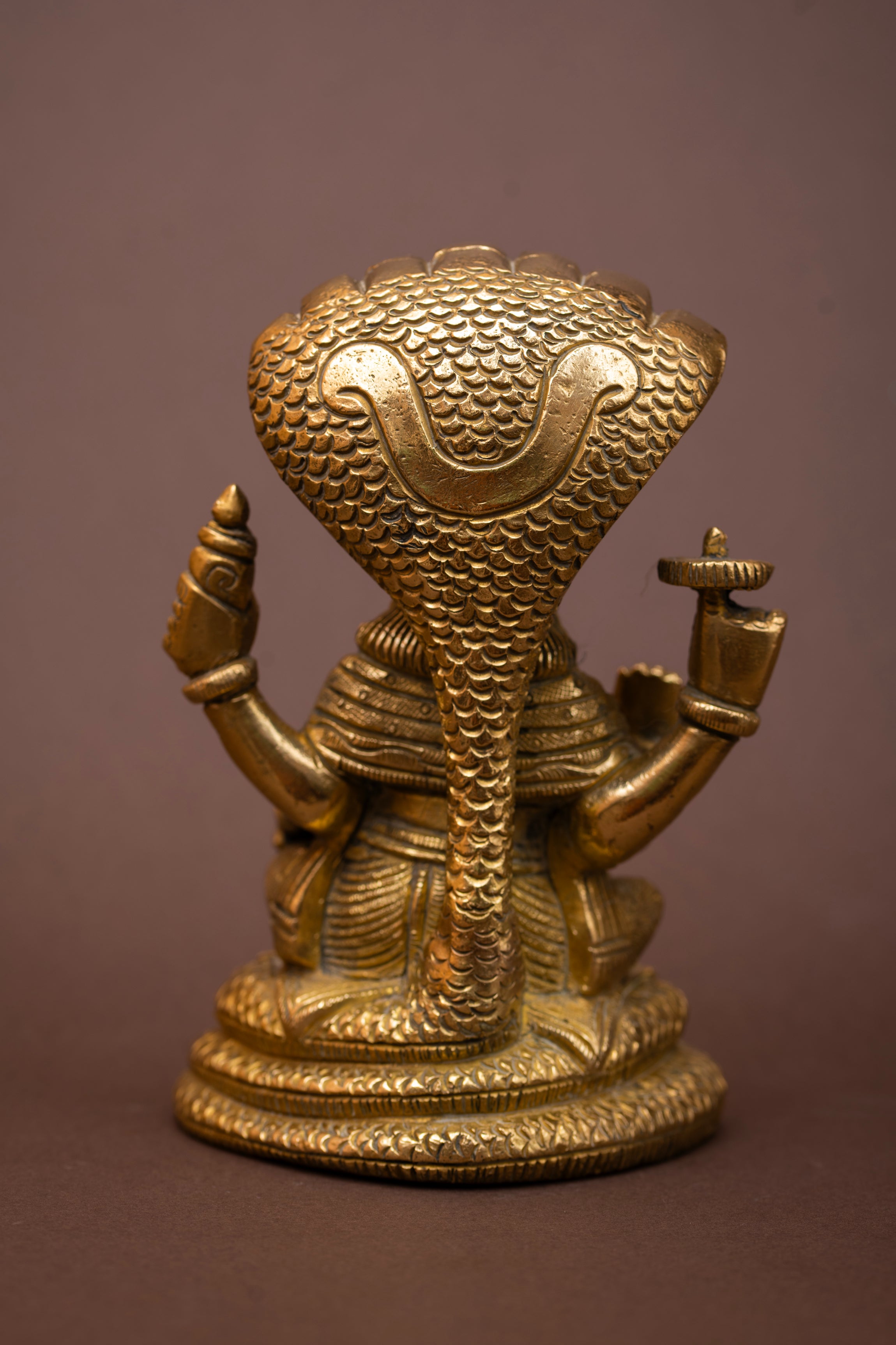 Vishnu Ananta Brass Sculpture