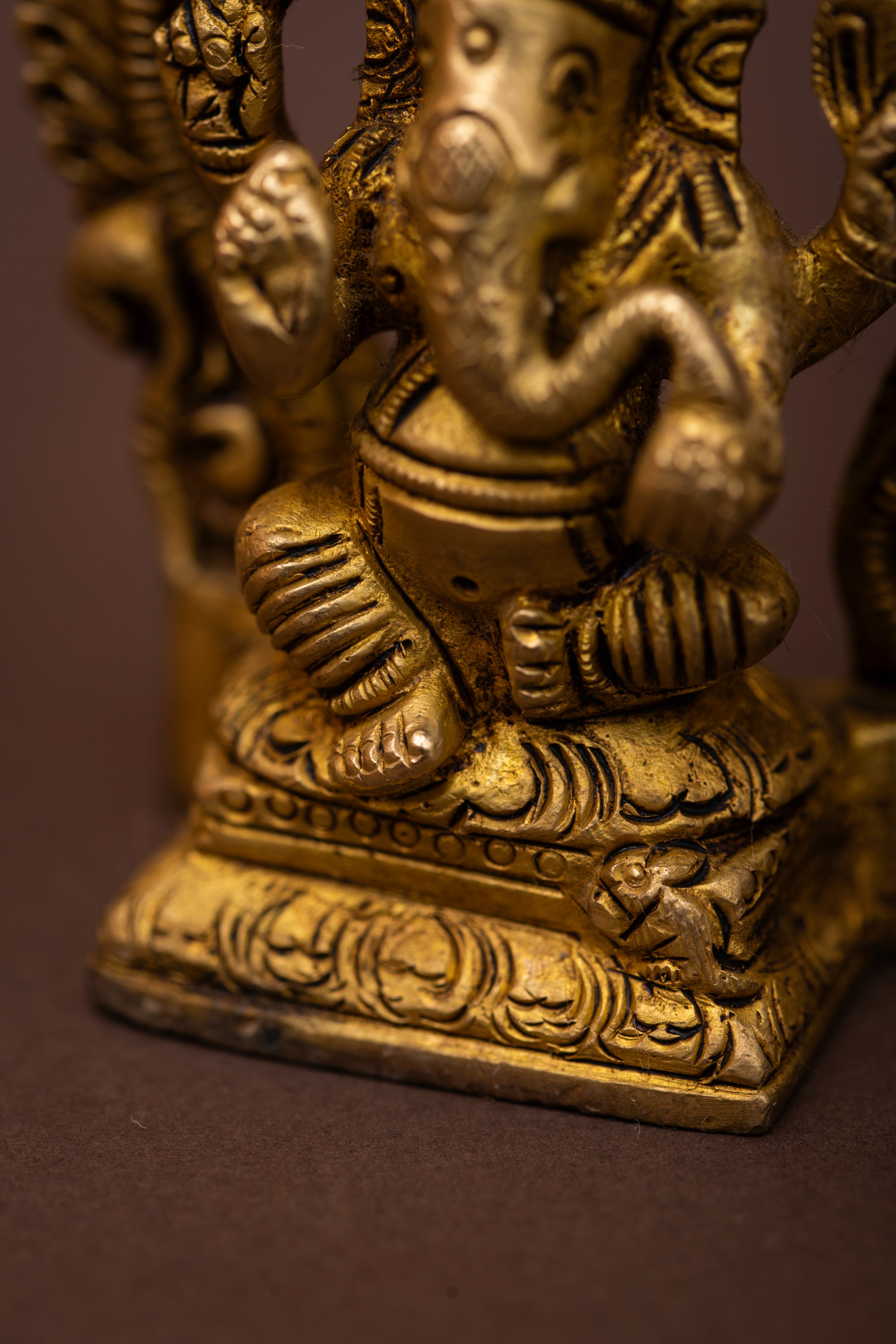 Ganesh Prabhawali Brass Sculpture