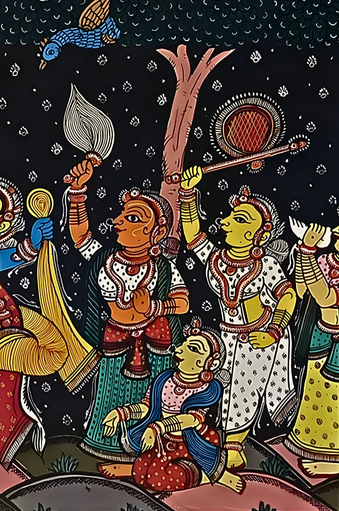 Orissa Pattachitra – Radha Krishna Rasaleela