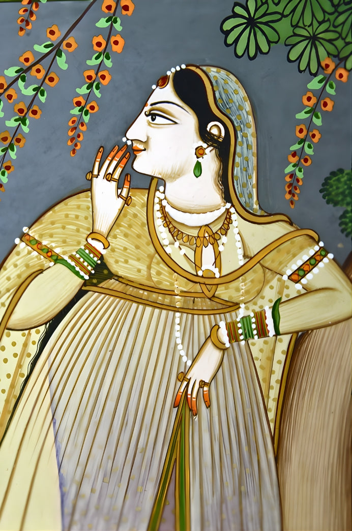 Night Vigil – A Kangra Miniature