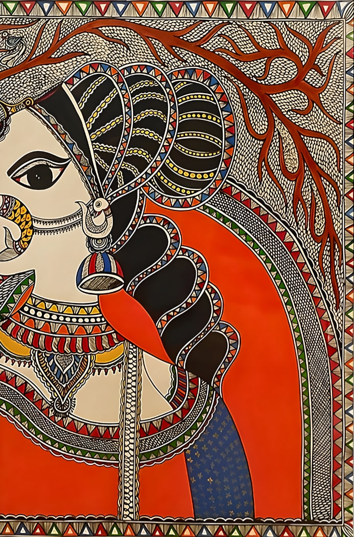 Under the Eternal Sun – Madhubani Painting