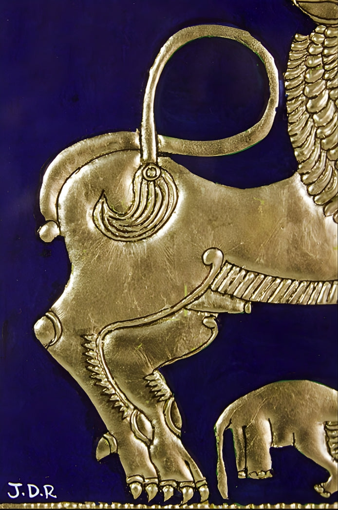 Royal Symbol Indian - Mysore Painting (22KT Gold Leaf)