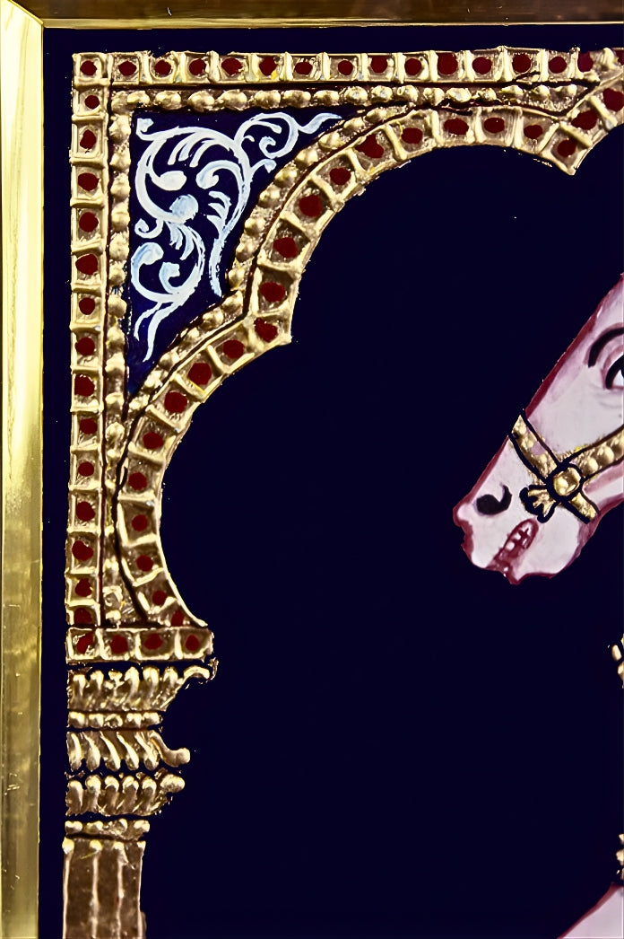 Palace Horse - Mysore Paintings (22KT Gold Leaf)