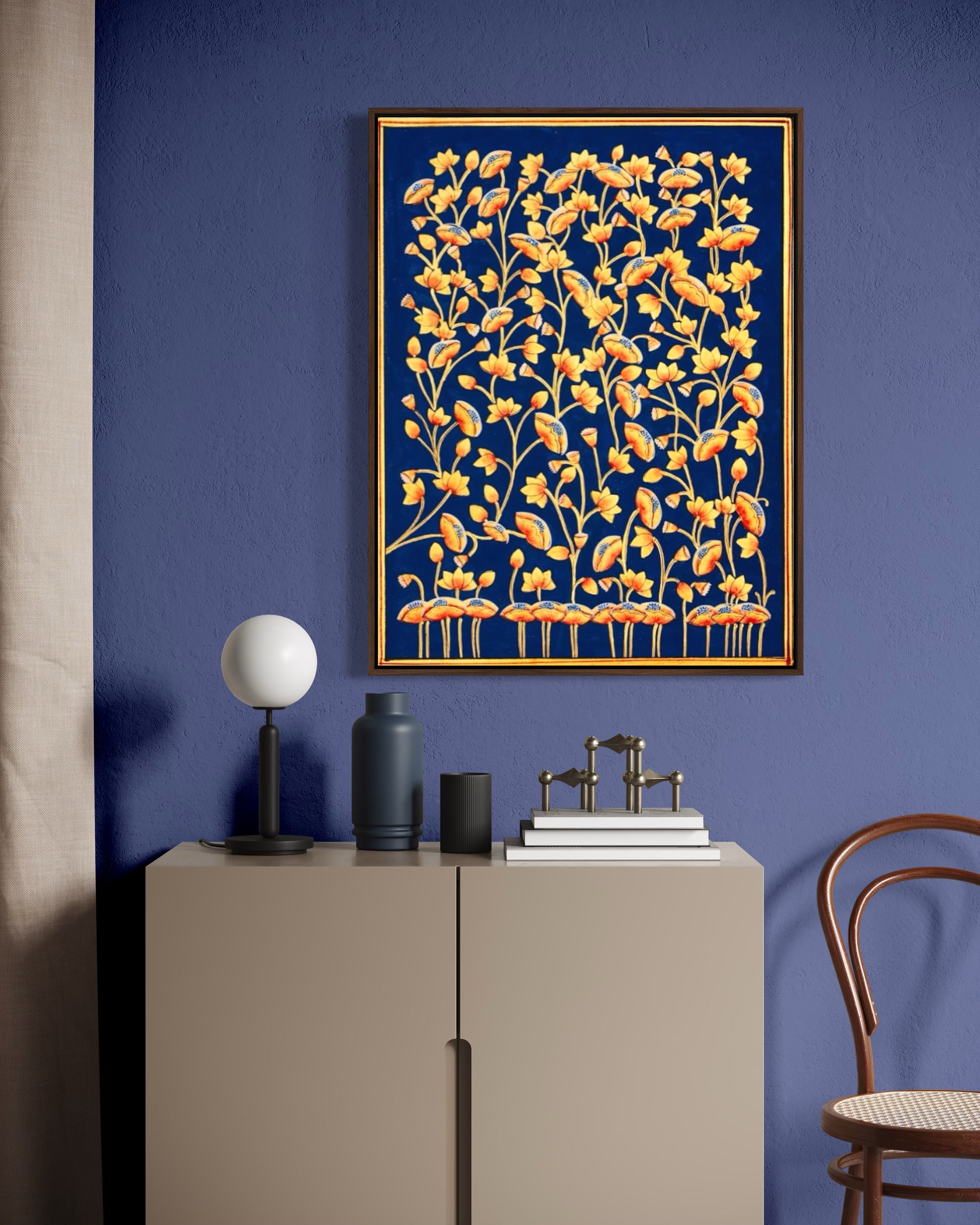 Garden of Golden Blossoms - Pichwai Painting