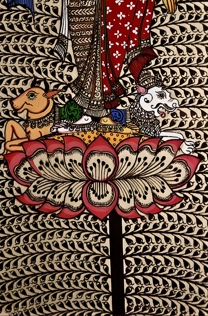 Eternal Balance: Tree of Life – Orissa Pattachitra Painting