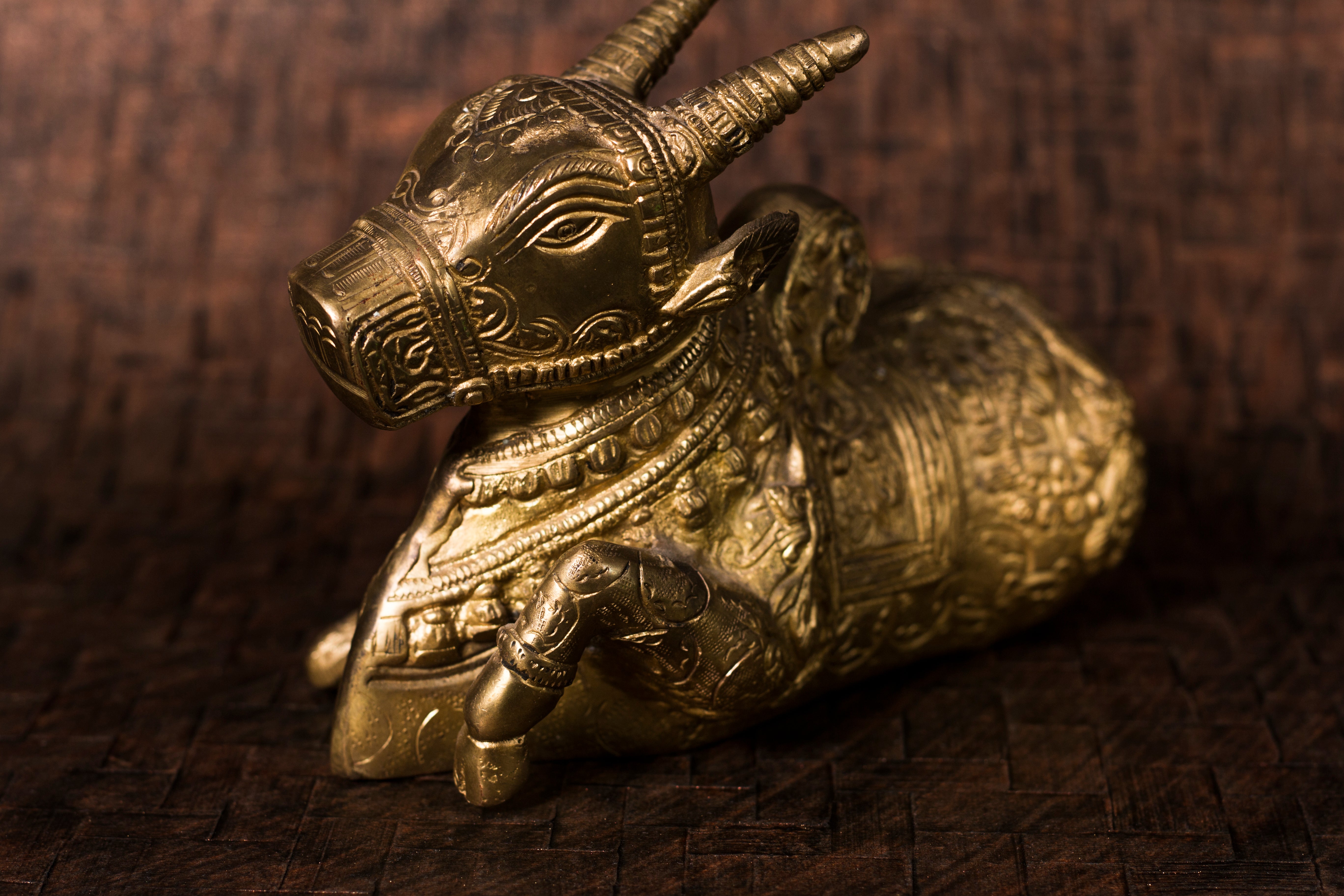 Brass Seated 'Nandi'