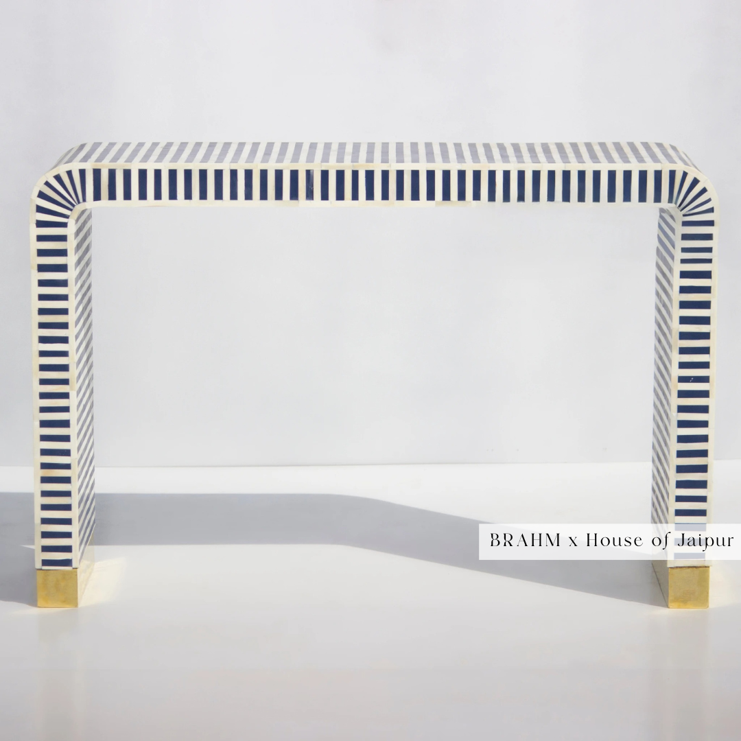 Bone Inlay Console Table