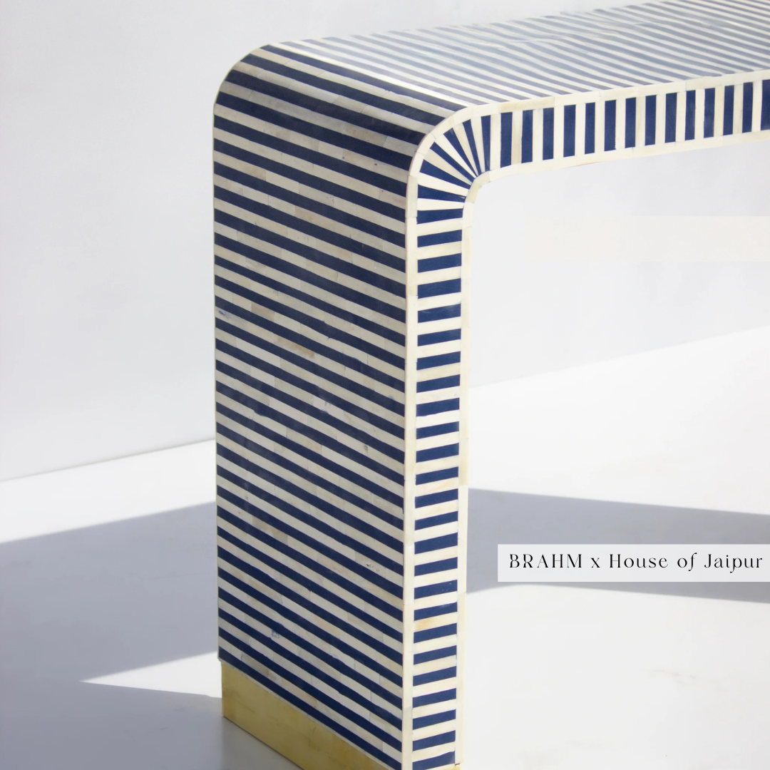 Bone Inlay Console Table
