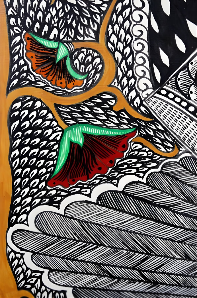 Peacock Ras – Madhubani Painting