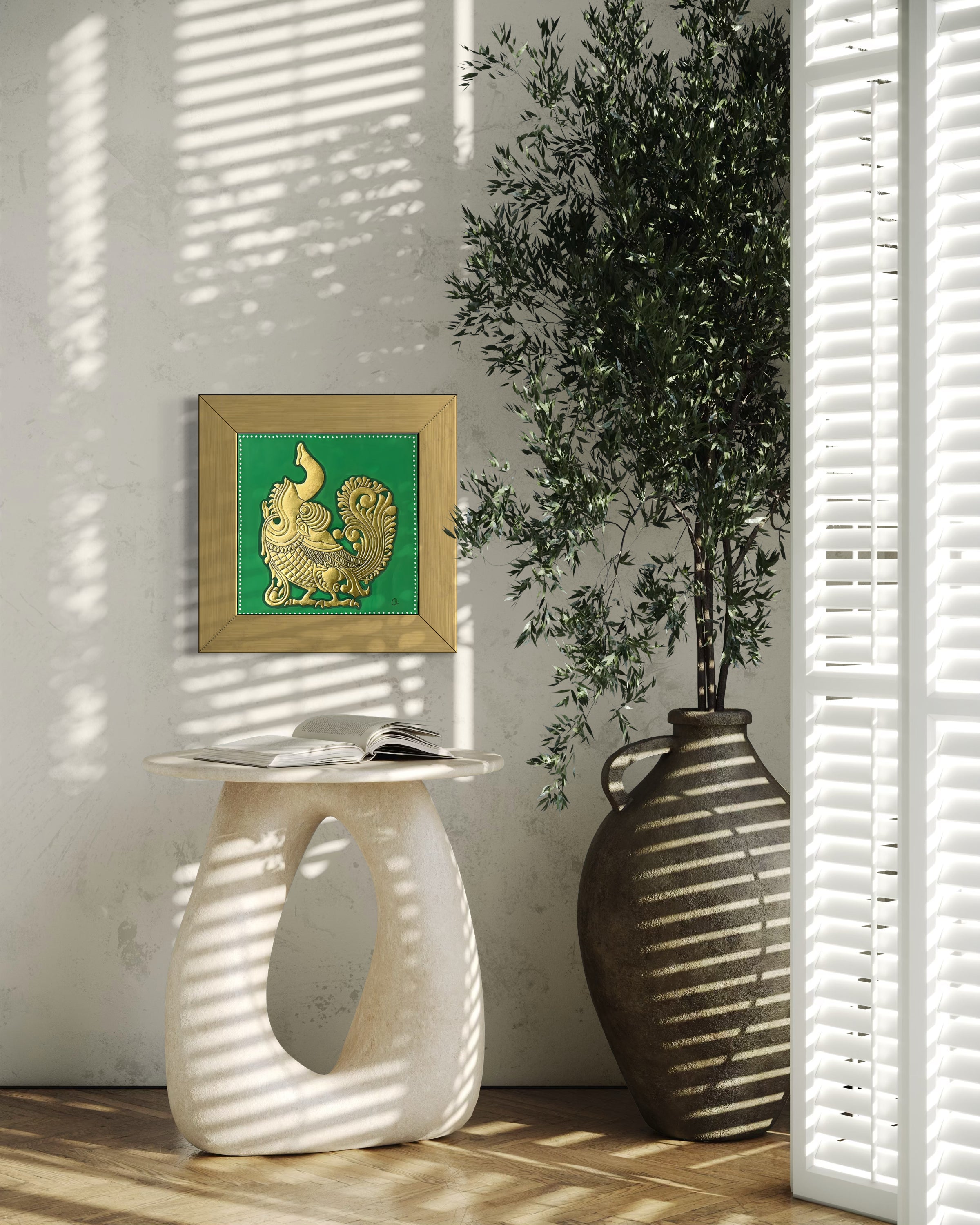 Yalli Pakshi - Mysore Paintings (22KT Gold Leaf)