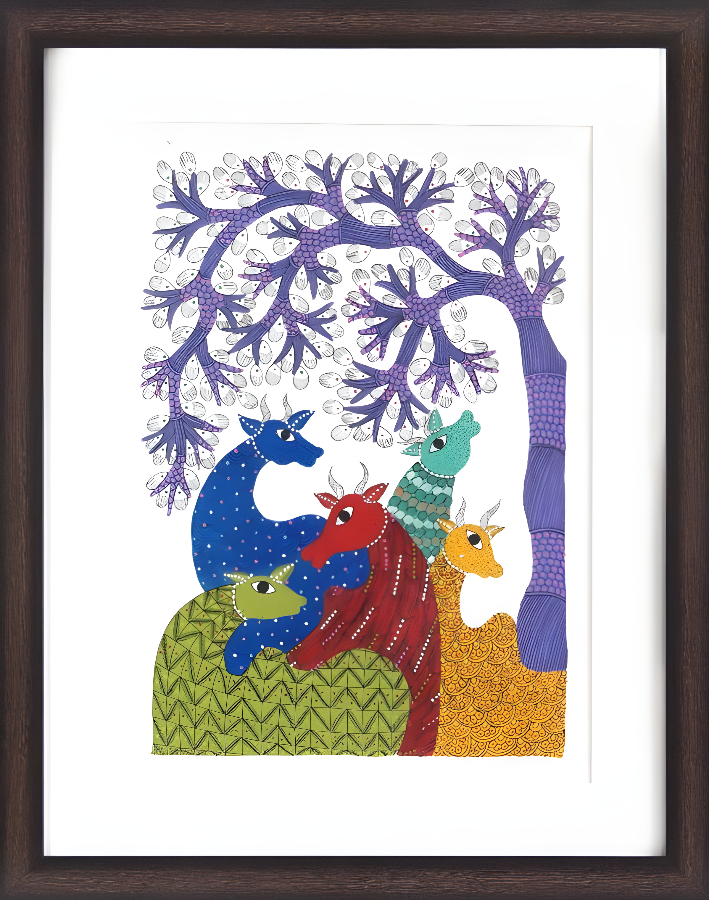 Rang Mriga Vana – "Forest of Chromatic Deer" Gond Art