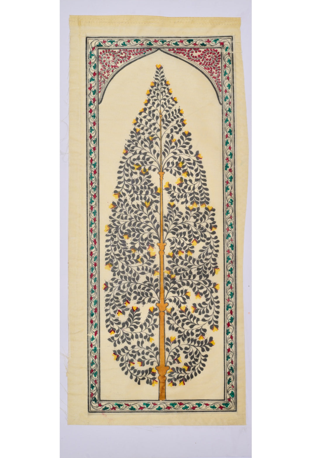 Exquisite Traditional Indian Textile with Handmade Embroidery Art