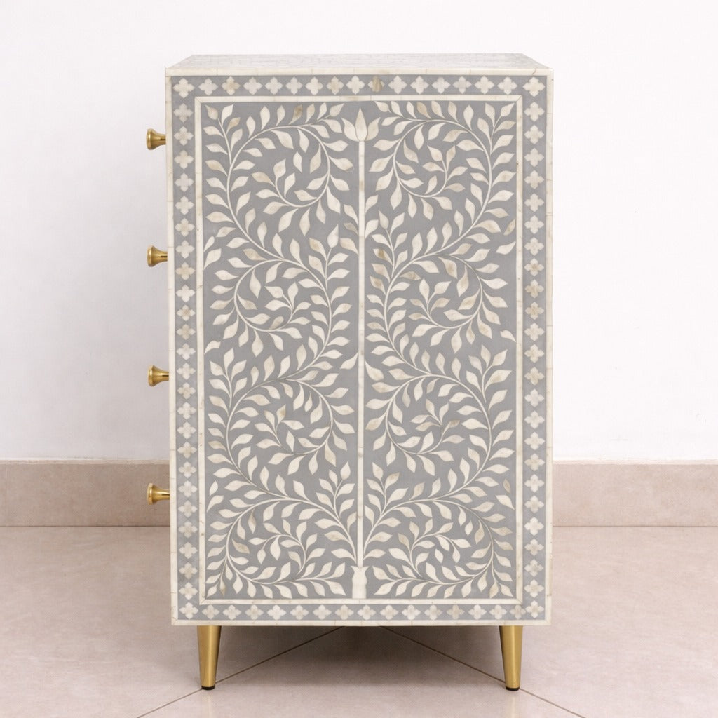 Ashvine Floral Bone Inlay Dresser