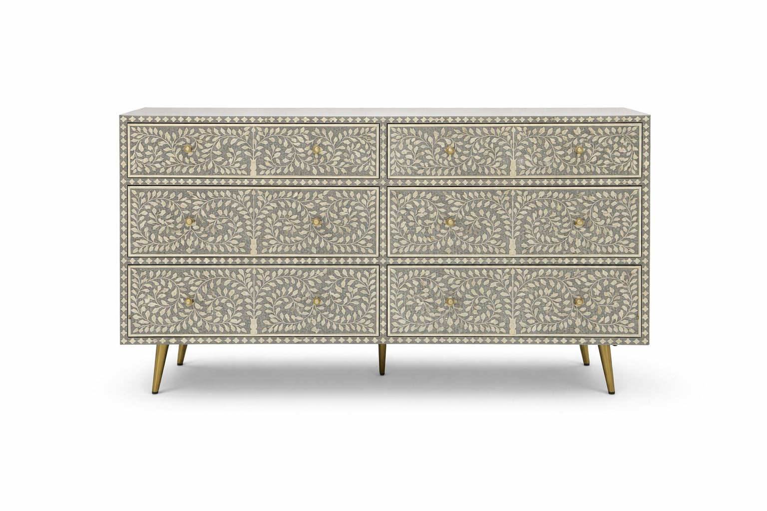 Ashvine Floral Bone Inlay Dresser