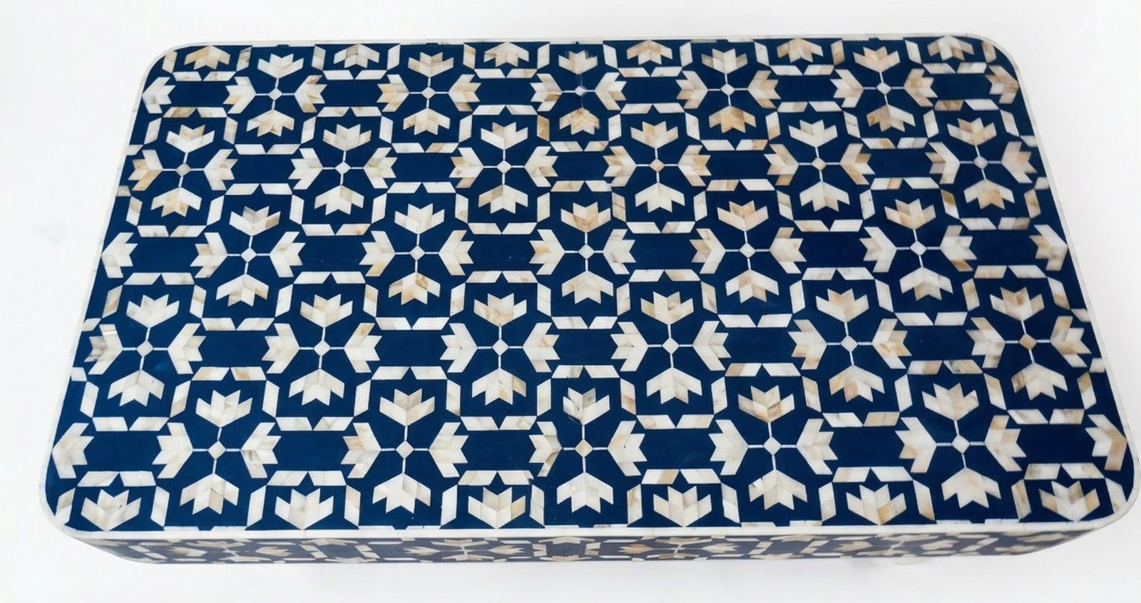 Azure Mirage Mother of Pearl Inlay Coffee Table