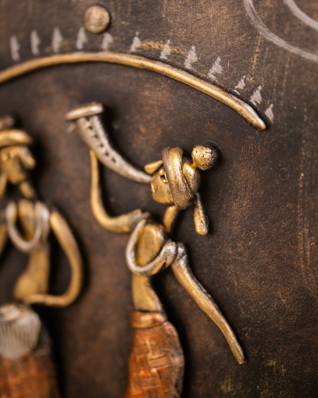 Brass Wall Hanging Couple in love