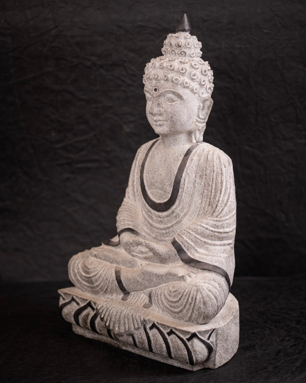 Meditating Buddha Statue in the Lotus Pose