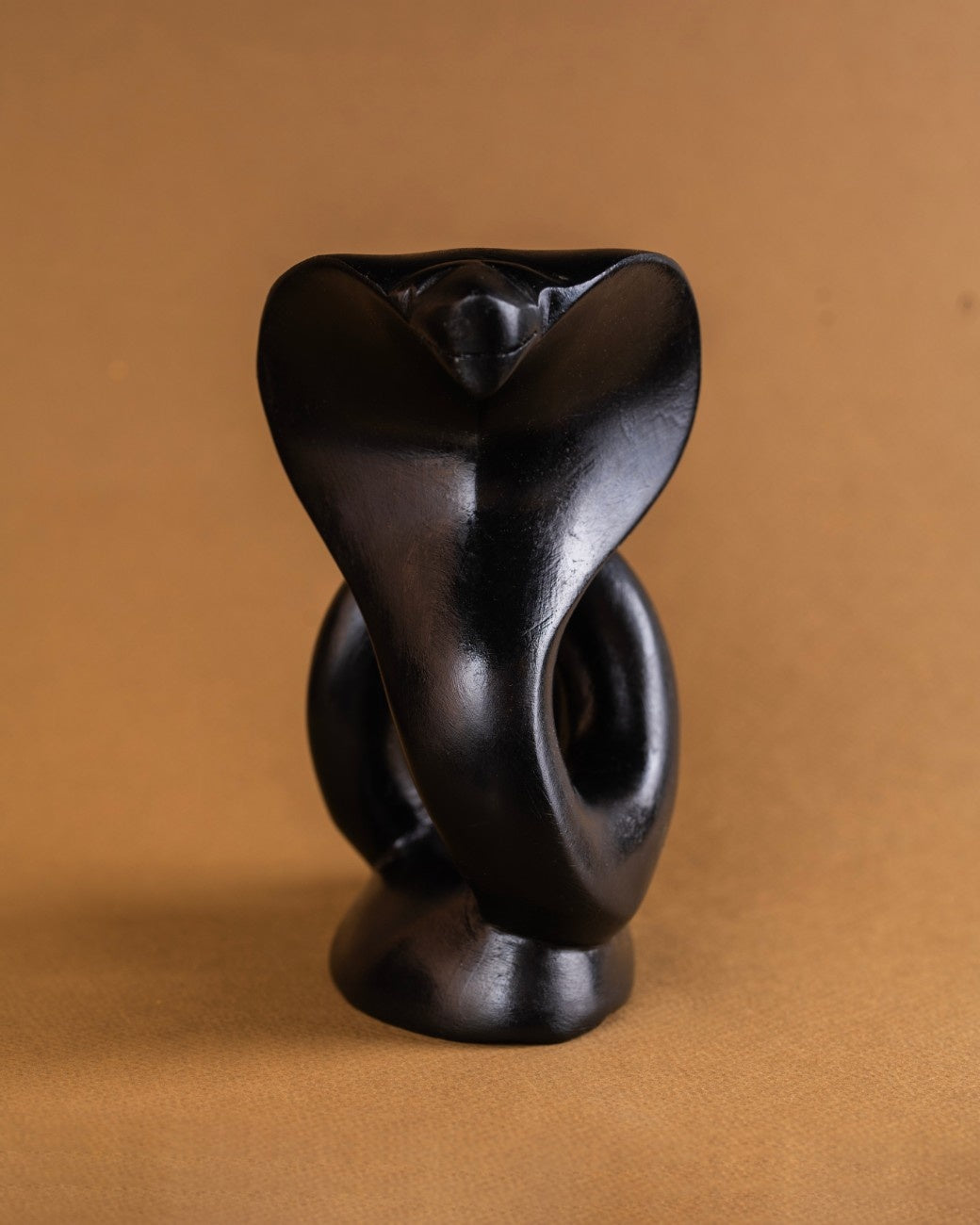 Black Stone Cobra Statue
