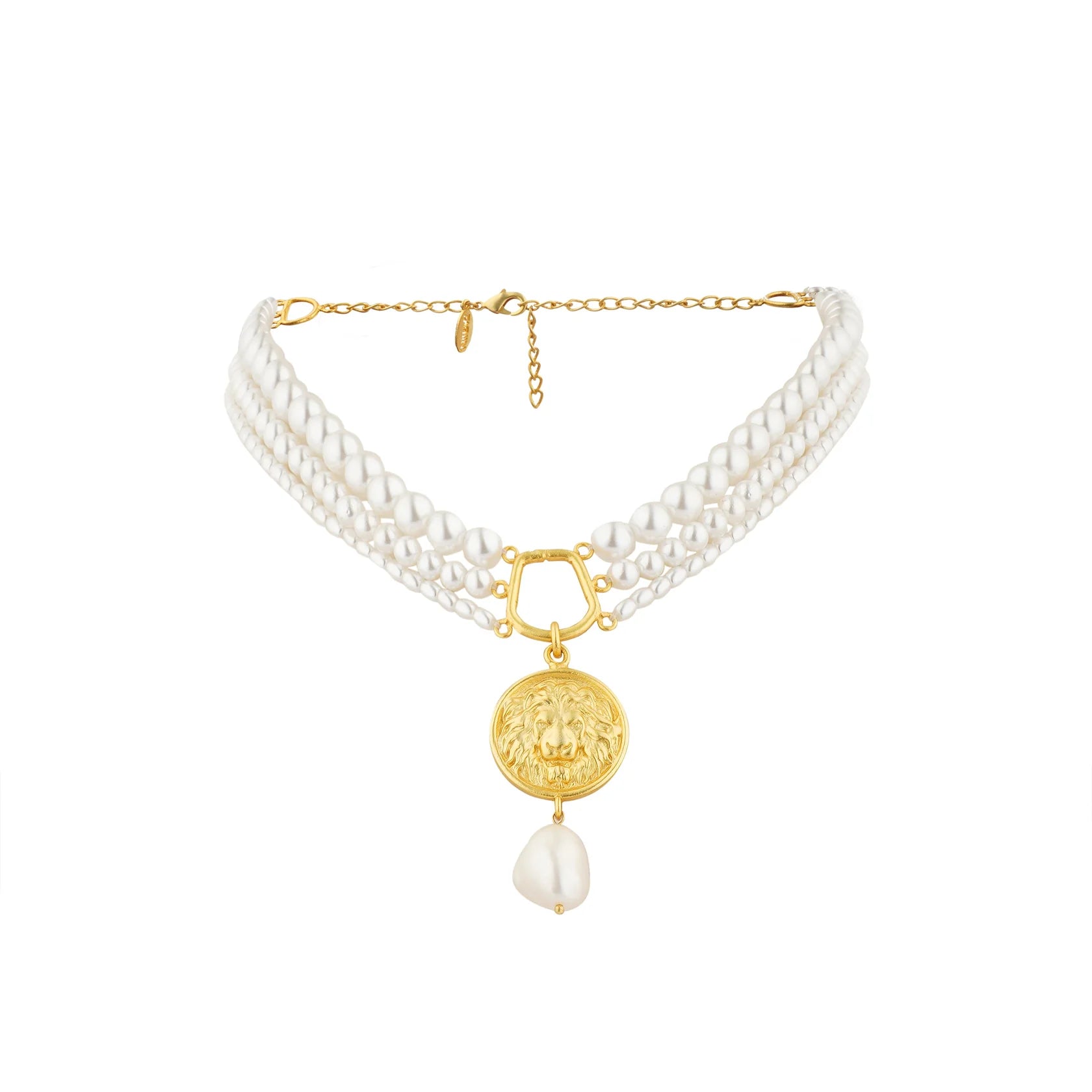 Roaring to Go Pearl Necklace