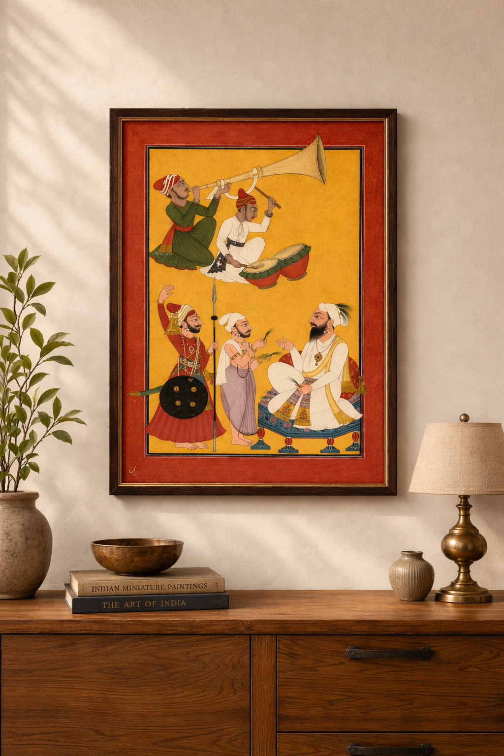 'Celebrations of Krishna's Birth' Canvas Cloth Print, c.1725