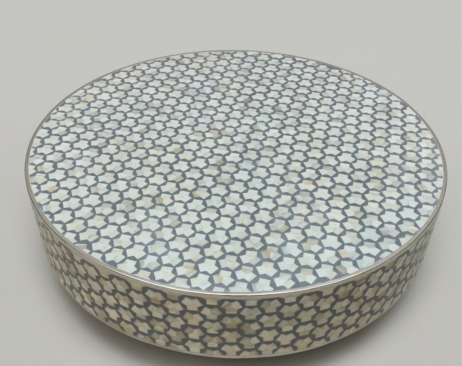 Celestial Mosaic Bone Inlay Coffee Table