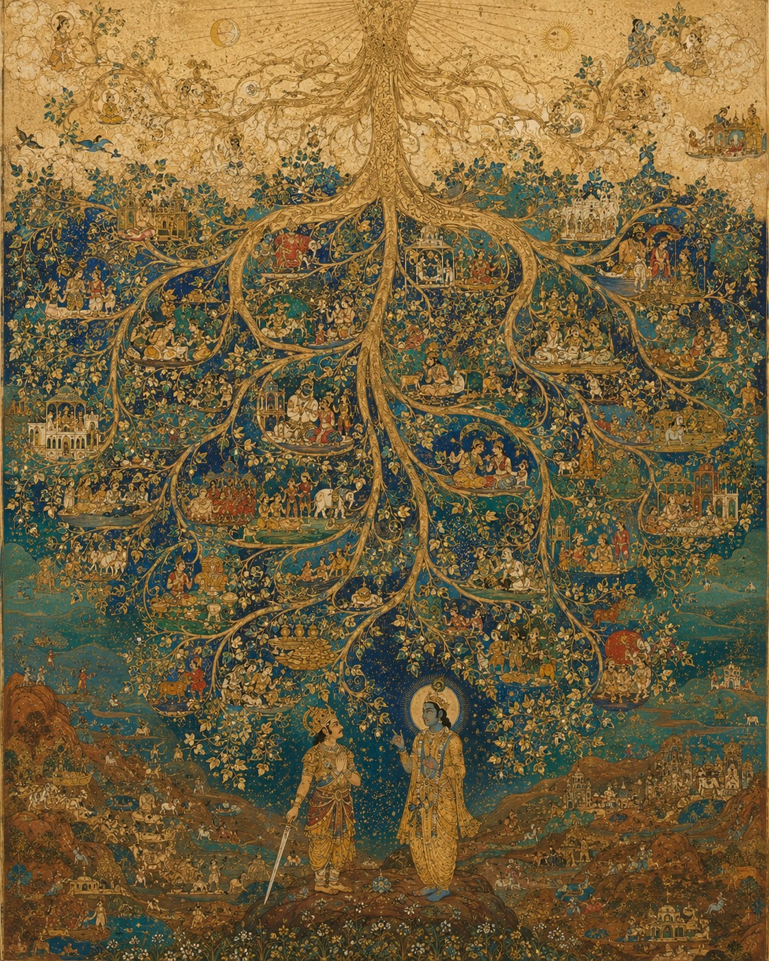 Ch. 15 'Purushottama' The Eternal Tree of Existence, Bhagavad Gita - Indian Epics Prints