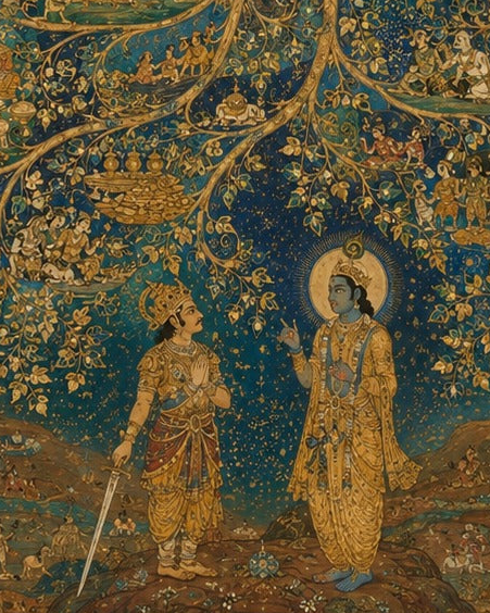 Ch. 15 'Purushottama' The Eternal Tree of Existence, Bhagavad Gita - Indian Epics Prints