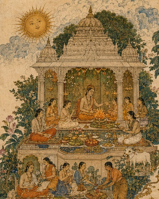 Ch. 17 'Shraddha' The Threefold Nature of Faith, Bhagavad Gita - Indian Epics Prints