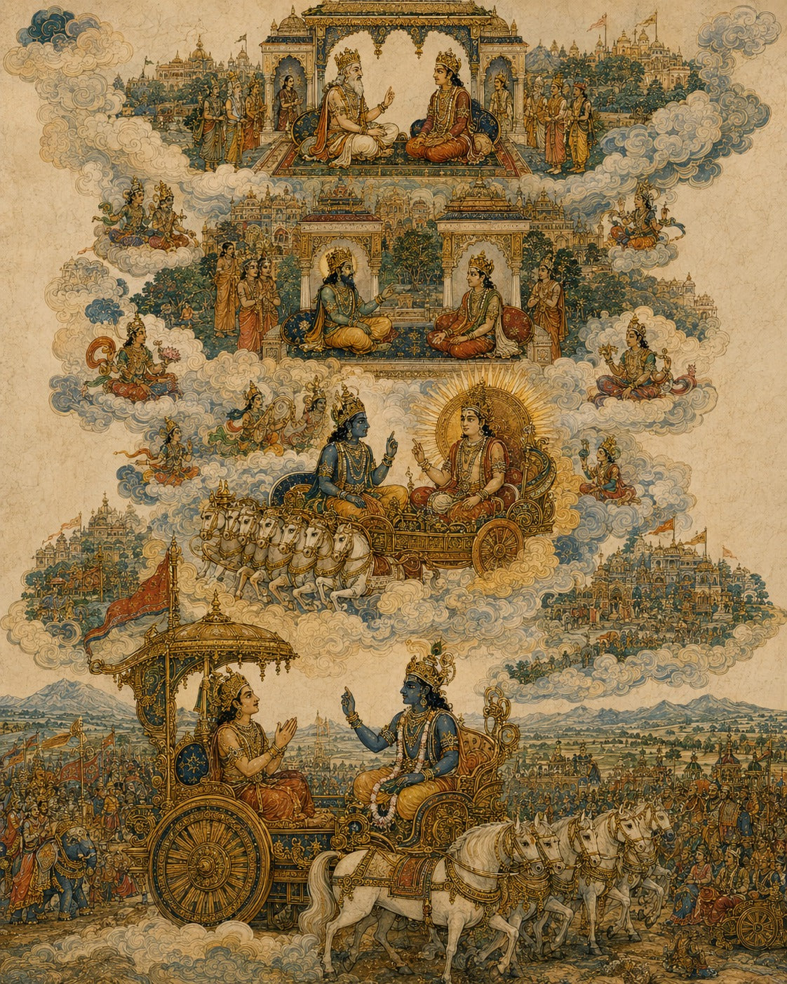 Ch.4 'Jnana' The Eternal Wisdom of the Divine, Bhagavad Gita — Indian Epics Prints