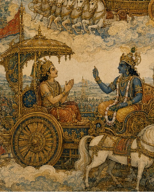 Ch.4 'Jnana' The Eternal Wisdom of the Divine, Bhagavad Gita — Indian Epics Prints