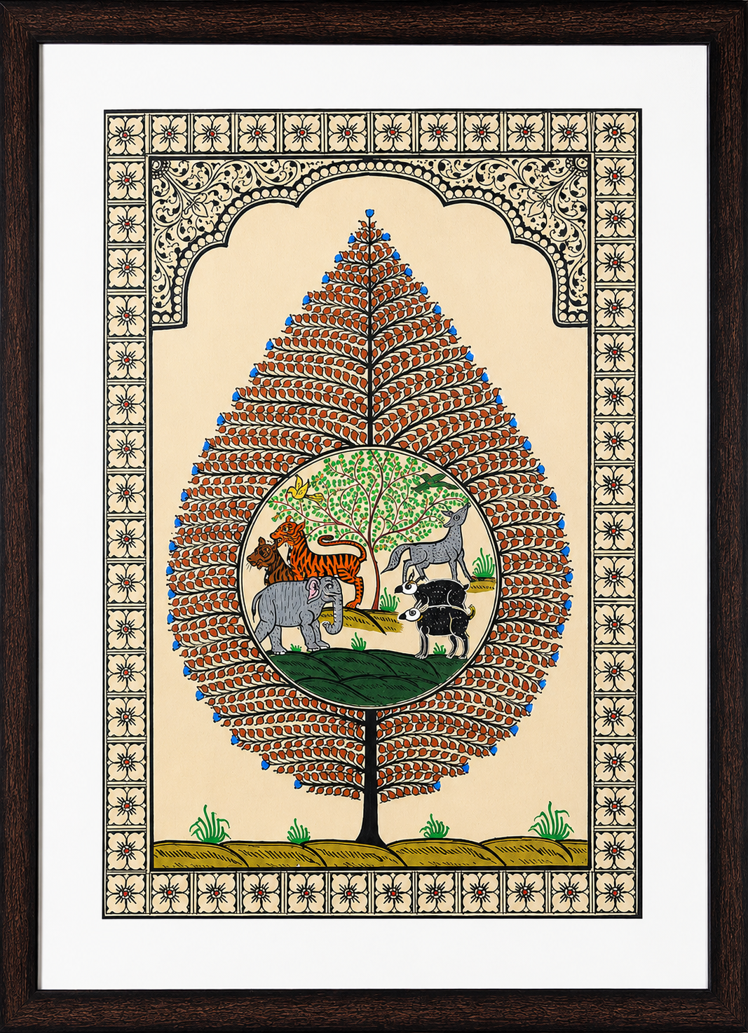 Orissa Pattachitra Tree of Life Painting