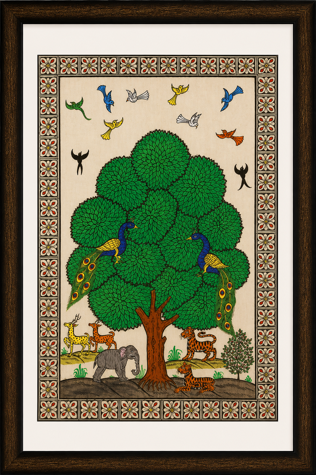 Orissa Pattachitra Tree of Life Painting