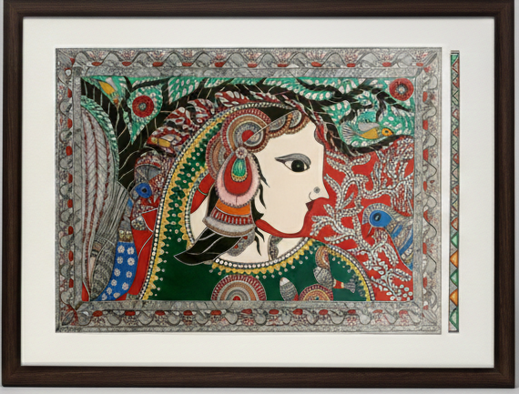 Seetha: Grace in Endurance - Madhubani Painting