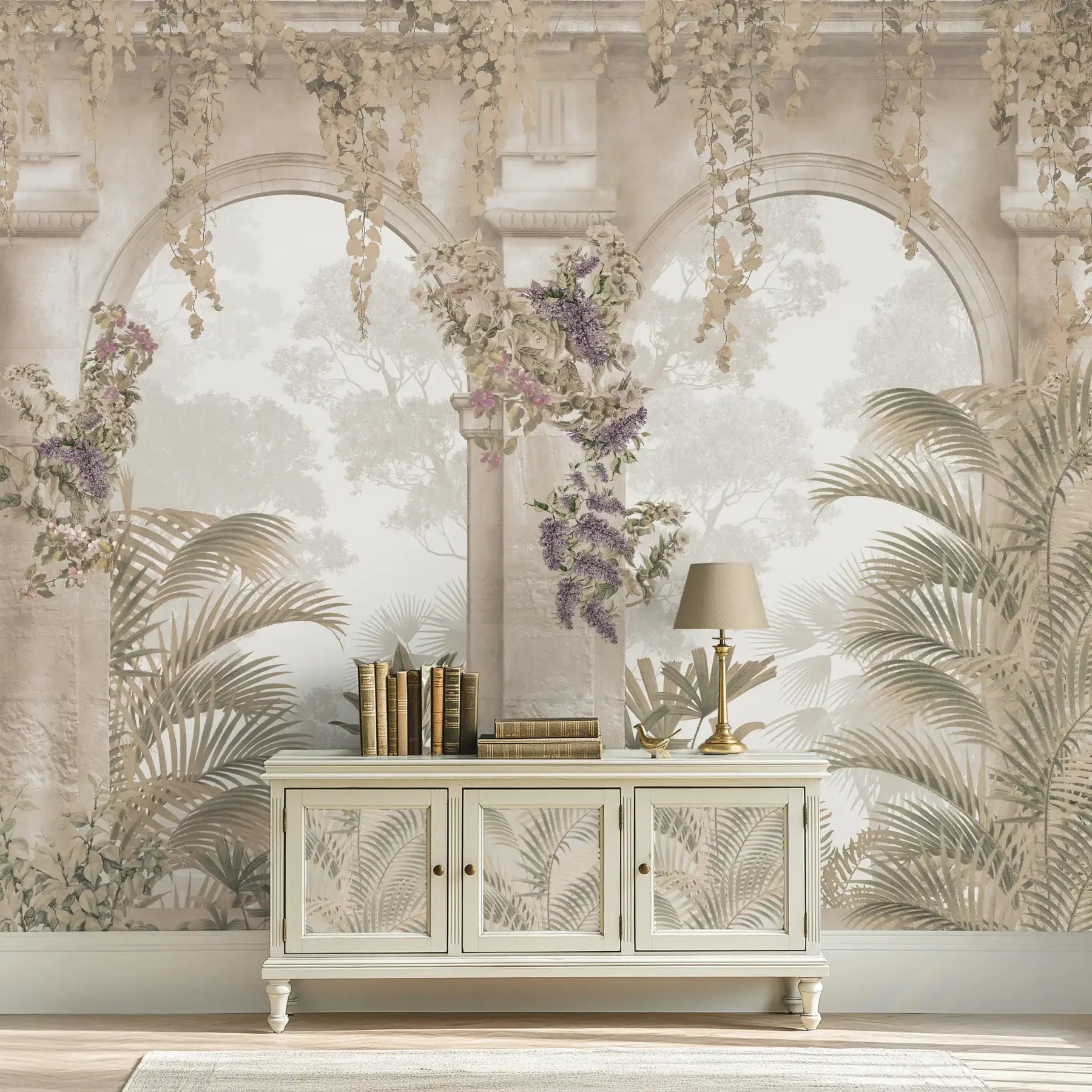 Palace Echoes: “Heritage Arches” Wallpaper