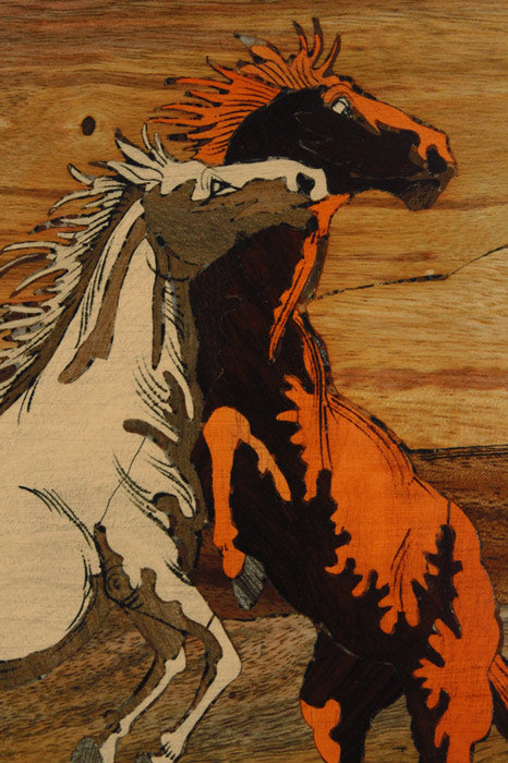 Mysore Rosewood Inlay – Horse Playing Theme