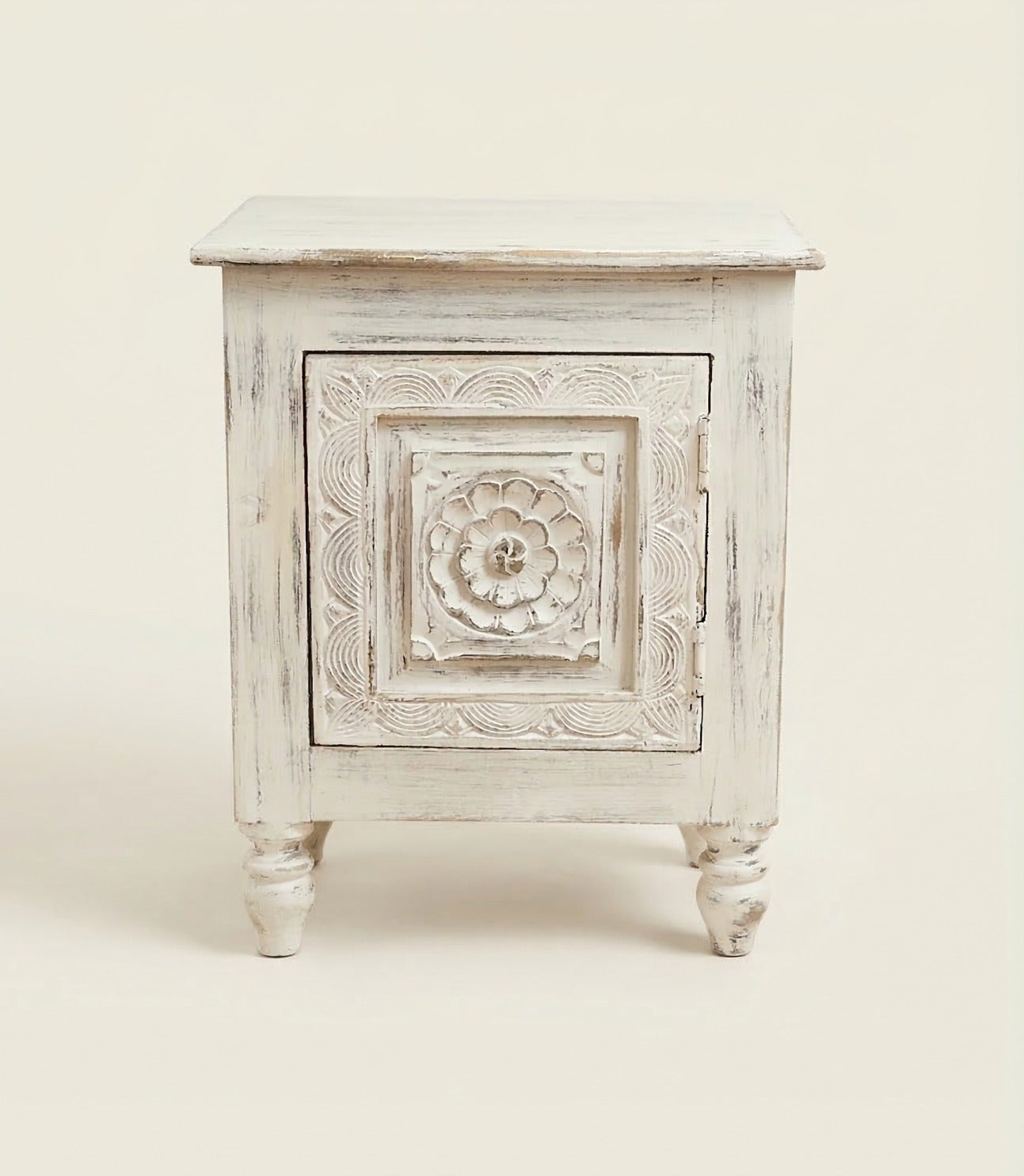Ivory Bloom Bone Inlay Nightstand
