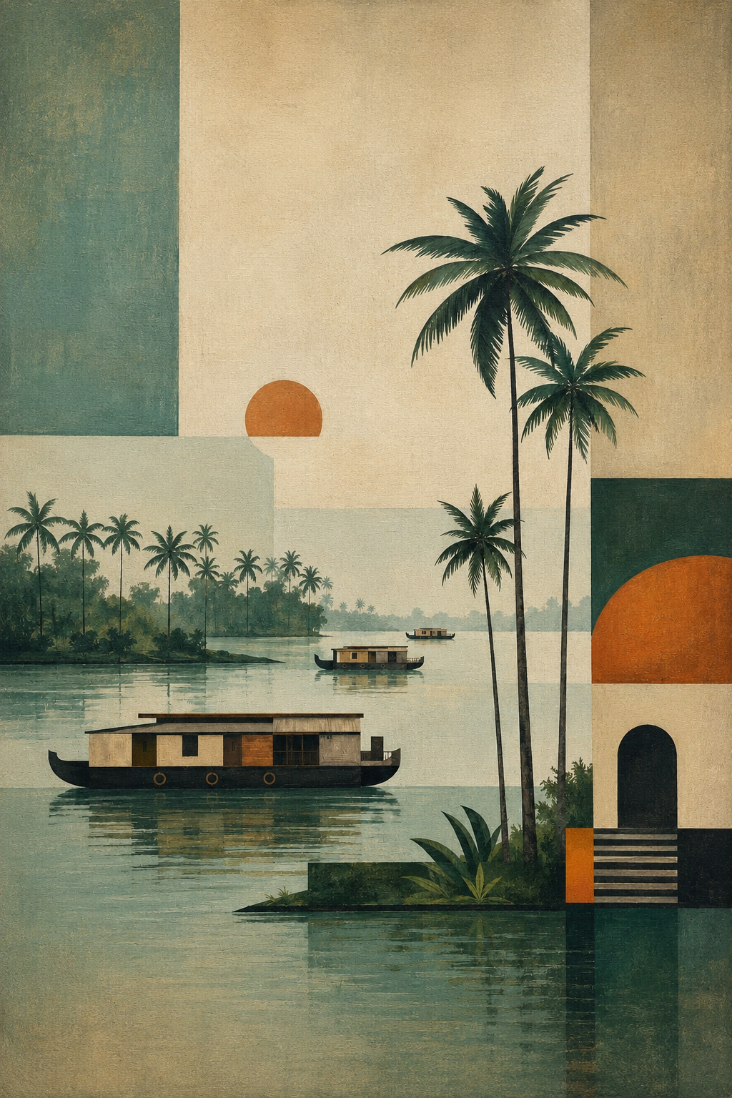 Indo-Bauhaus  – “Jalarekha”: Abstraction of Kerala Backwaters