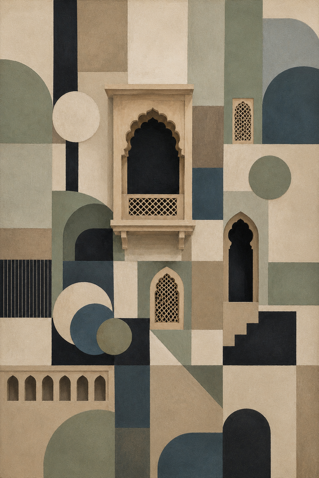 Indo-Bauhaus – “Jharokha Vaibhava”:  Interpretation of Jaipur Haveli Architecture