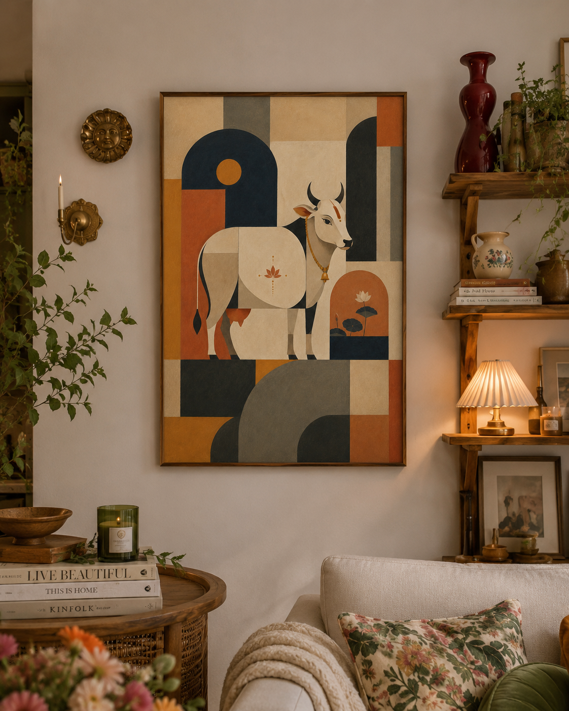 Indo-Bauhaus – “Kamadhenu Vaibhava”: Abstraction of the Sacred Pichwai Cow